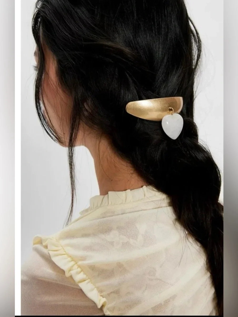 Free  People Your Love Gold Plated Barette nwt